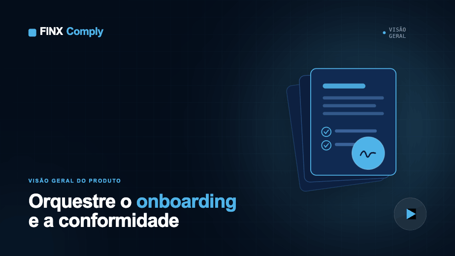 Visão geral do FINX Comply